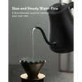 thumbnail image 3 of Electric Kettle Temperature Control, Gooseneck 28Oz Pour over Kettle for Coffee & Tea, Safe Stainless Steel Inner, Black, 3 of 12