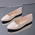 thumbnail image 6 of SuTry Women's Round Toe Flats Slip On Lightweight PU Leather Comfortable Casual Walking Office Shoes(36), 6 of 9