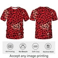 thumbnail image 3 of QTAGTESS Leopard Print T-Shirt for Men Y2K Cheetah Graphic Tee Shirt, 3 of 7