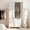 71" White, variant on AISWORD 70" Tall Metal Wardrobe Closet with Shutter Doors, Hanging Rod & Adjustable Shelves, Steel Clothing Storage Cabinet for Bedroom, White