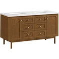 thumbnail image 3 of James Martin Vanities 545-V60D-LNO-3WZ Laurent 60" Double Basin Poplar Wood Vanity Set -, 3 of 7
