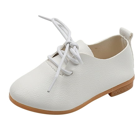 

Summer And Autumn Fashion Cute Girls Casual Shoes Solid Color Round Toe Lace Up Dress Shoes