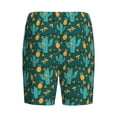 thumbnail image 2 of Lsque Pineapple And Cactus Mens Sleep Pajama Shorts,Short Pajama Pants, Cotton Ultra-Soft Knit-Medium, 2 of 9