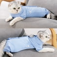 thumbnail image 2 of Cat Professional Surgical Recovery Suit for Abdominal Wounds Skin Diseases, After Surgery Wear, E-Collar Alternative for Cats, Home Indoor Pets Clothing, 2 of 5