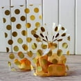 thumbnail image 6 of PENGXIANG 200 Pack Gold Polka Dot Candy Bags Cookies Snack Wrapping Clear Plastic Gift Packaging Bag Treat Bags, 6 of 7