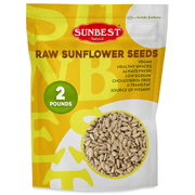 Raw Sunflower Seed Kernels – 2 Pound Bulk Bag by Sunbest Natural – Unsalted, Non-GMO, Vegan – Healthy Snack & Cooking Ingredient