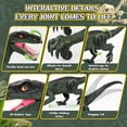 thumbnail image 4 of Track Seven Remote Control Dinosaur Toys for Kids Walking Robot RC with Lights, Sprays and Roars Sounds Dinosaur Toy Gifts for Boys Age 3-5, 5-7, 8-12 Years, Green, 4 of 10