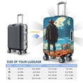 thumbnail image 5 of Haiem Lone Cowboy Desert Scene Luggage Cover Printed Suitcase Covers for Luggage Elastic Washable Suitcase Protector Fits 18-32 Inch Luggage-Small, 5 of 8