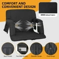 thumbnail image 6 of MOPHOTO Stadium Seat for Bleachers with Back Support, Breathable Linen-Blend Fabric, Extra Wide Padded Cushion, Reclining Positions, Foldable Portable Chair for Tailgating, 6 of 9