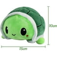 thumbnail image 4 of Peluche Tortue, Jouet en Peluche Tortue, Peluche Réversible Double Face, Mignon, 4 of 5