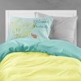 thumbnail image 2 of Carolines Treasures BB7631PILLOWCASE Bienvenue Amis Rouge Tissu Teckel Taie d'Oreiller Standard, 2 of 2