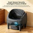 thumbnail image 5 of Self Cleaning Litter Box, 95 L Automatic Cat Litter Box Self Cleaning for Multiple Cats, with Safety Protection, App Control,1 Roll Garbage Bags,White & Grey, 5 of 7