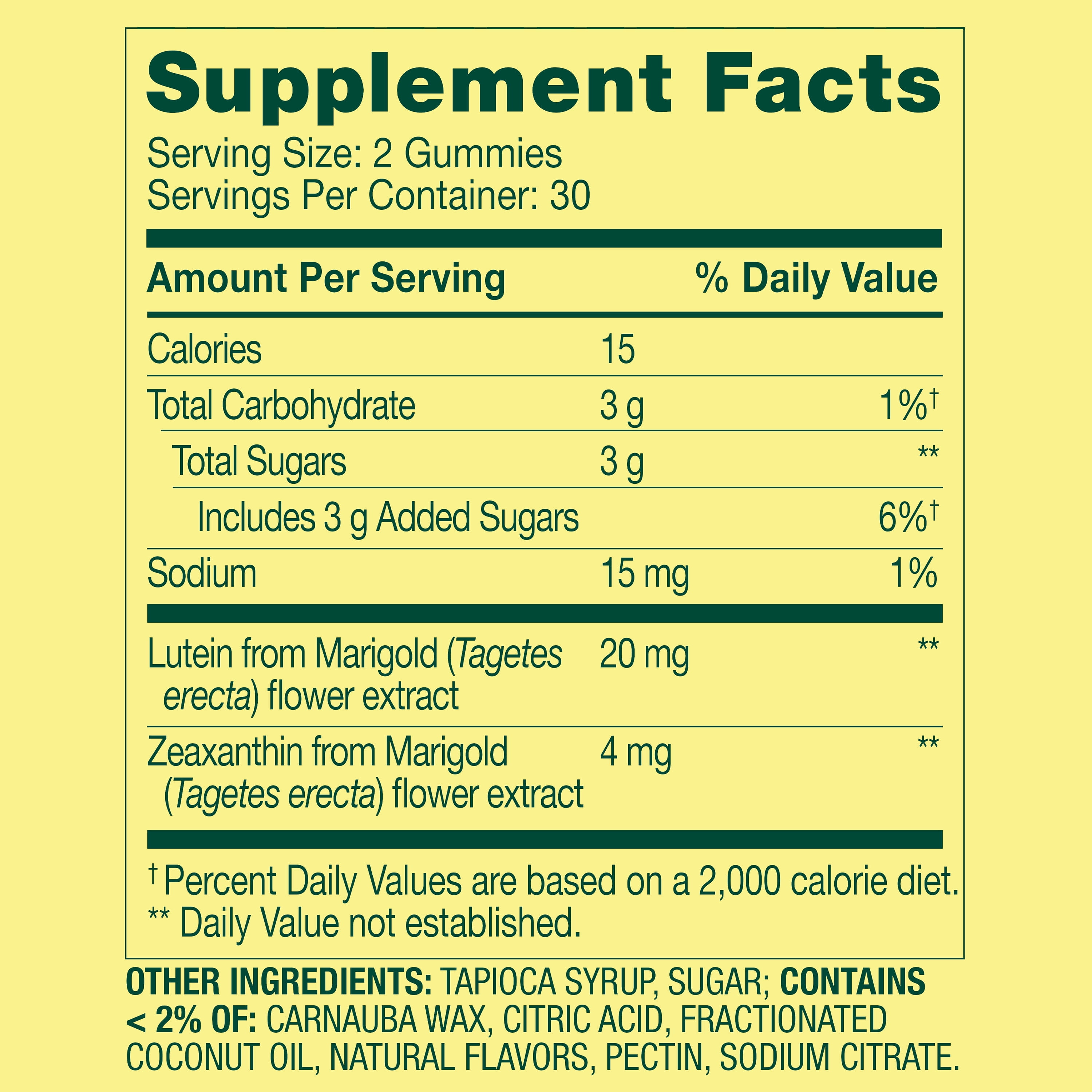 SV Lutein 20 mg, 60ct