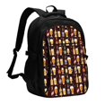 thumbnail image 1 of Easygdp Beer Bottles1 Mochila para Laptop de Viaje con Puerto USB, Mochila para Laptop con Puerto de Carga USB para Mujeres y Hombres, 1 of 7