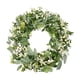 thumbnail image 2 of Corona de eucalipto verde Artificial, corona para puerta, decoración de pared, corona de Pascua, guirnalda de hojas de primavera para fiesta de boda y, 2 of 9