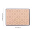 thumbnail image 2 of Estera de silicona para hornear, 2 uds., con hoja antiadherente para hornear, almohadilla para hornear galletas y macarrones, estera reutilizable para hornear, 2 of 6
