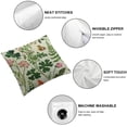 thumbnail image 4 of Nawypu Summer Pillow Covers  2pcs,Green Wild Flower Plant Throw Pillows Case,Seasonal Floral Outdoor Decorative Square  2pcs Farmhouse Decor Cushion Covers for Home Sofa Bed Couch 12x12in, 4 of 6
