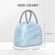 thumbnail image 2 of Fotbe Light Blue Marble Bolsa de Almuerzo con Estampado, Lonchera Aislada, Contenedor de Comida Reutilizable Tipo Cooler a Prueba de Fugas, 2 of 6