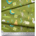 thumbnail image 2 of Soimoi Cotton Jersey Fabric Alphabets,Birds & Animals Kids Print Fabric by the Yard 58 Inch Wide, 2 of 4