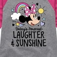 thumbnail image 3 of Disney Jr - Todays Forecast Laughter Sunshine  - Toddler & Youth Girls Raglan Graphic T-Shirt, 3 of 4