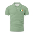 thumbnail image 5 of Golf Shirts for Men St. Patrick Day Printed Summer Casual Short Sleeve Button Turndown Collar Sports Blouses (XL, Green), 5 of 5