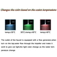 thumbnail image 3 of 10"Chrome LED Rainfall Shower Head Square Ceiling Mount Ultra-thin Adjustable, 3 of 11