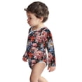 thumbnail image 3 of Xecao Rose Flowers Print Baby unisex-baby Cotton Long-sleeve Bodysuits-2 Years, 3 of 6