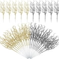 thumbnail image 4 of 1Pcs 12.2" Silver Glitter Curly Twig Branch - Artificial Curly Branches for Christmas Tree, Vase Filler, Holiday & Wedding Party Decor, Floral Arrangement Picks, 4 of 9