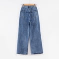 thumbnail image 7 of QIUOMBBP Women's High Waisted Wide Leg Jeans Baggy Loose Trendy Denim Pants Y2k Jean Trousers with Pockets Blue S, 7 of 7