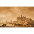 thumbnail image 3 of Jan van Goyen 18x13 Black Modern Framed Museum Art Print Titled - Coast Scene (1650), 3 of 5