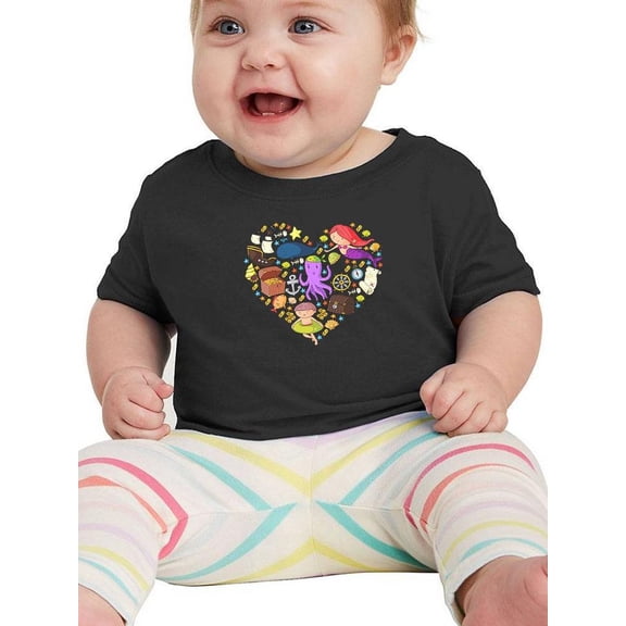 Pirate Love Icons T-Shirt Infant -Image by Shutterstock, 18 Months