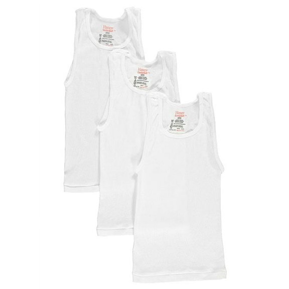 Hanes Boys Undershirts Sleeveless A Shirt, 3 Pack Sizes L - XL