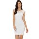 thumbnail image 1 of Vestido Ajustado Elegante Con Encaje Floral Y Manga Casquillo De Punto Elástico Para Mujer Blanco L, 1 of 6