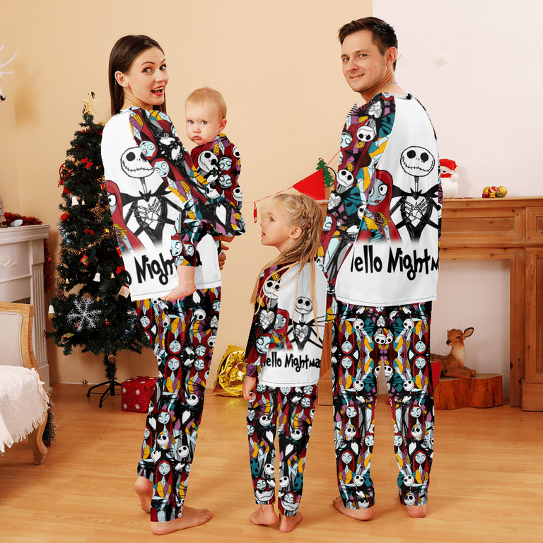 Nightmare Before Christmas Pajamas,Jack Skellington Sally Pijamas  Navidad,Kids-140