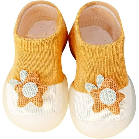 

QWZNDZGR Baby Toddlers Moccasins Anti-Slip Fuzzy Slipper Floor Breathable Thick Boys Girls Toddler Ankle Socks