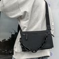 thumbnail image 1 of Bolso de hombro casual Yinane de cuero PU ligero para hombre, 1 of 8