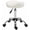White, variant on HOMCOM PU Leather Saddle Stool Height Adjustable Rolling Salon Chair Grey