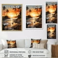 thumbnail image 4 of Designart "Beachside Sunset I" Palms & Palm Trees Floater Framed Canvas Wall Art, 4 of 5