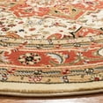 thumbnail image 3 of SAFAVIEH Lyndhurst Miranda Floral Area Rug, Ivory/Rust, 8' x 8' Round, 3 of 8