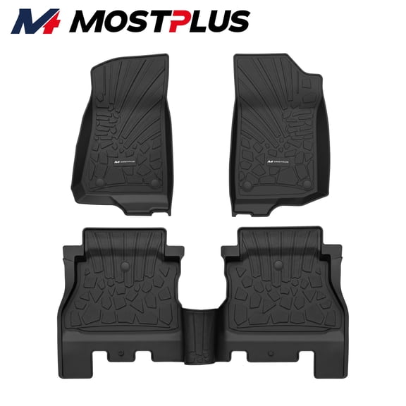 MOSTPLUS 3X TPE Floor Mats For Jeep Wrangler JL 2018-2026 4 Door Liners All Weather New