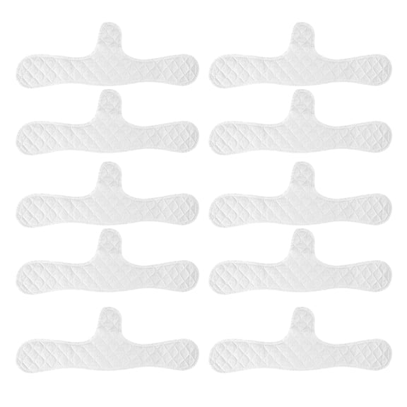 OIUR 5/10Pcs Bra Liner Reusable Washable Under-Breast Sweat Absorber Pads Women Odor Control Cotton Breast Pad Moisture Wicking Boob Insert Lining