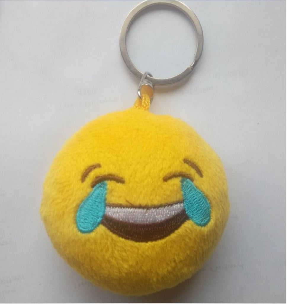 Job Lot of 24 ToyMoji Silicone KEYRINGS Wholesale Bulk Buy Novelty Emoji Smiley 