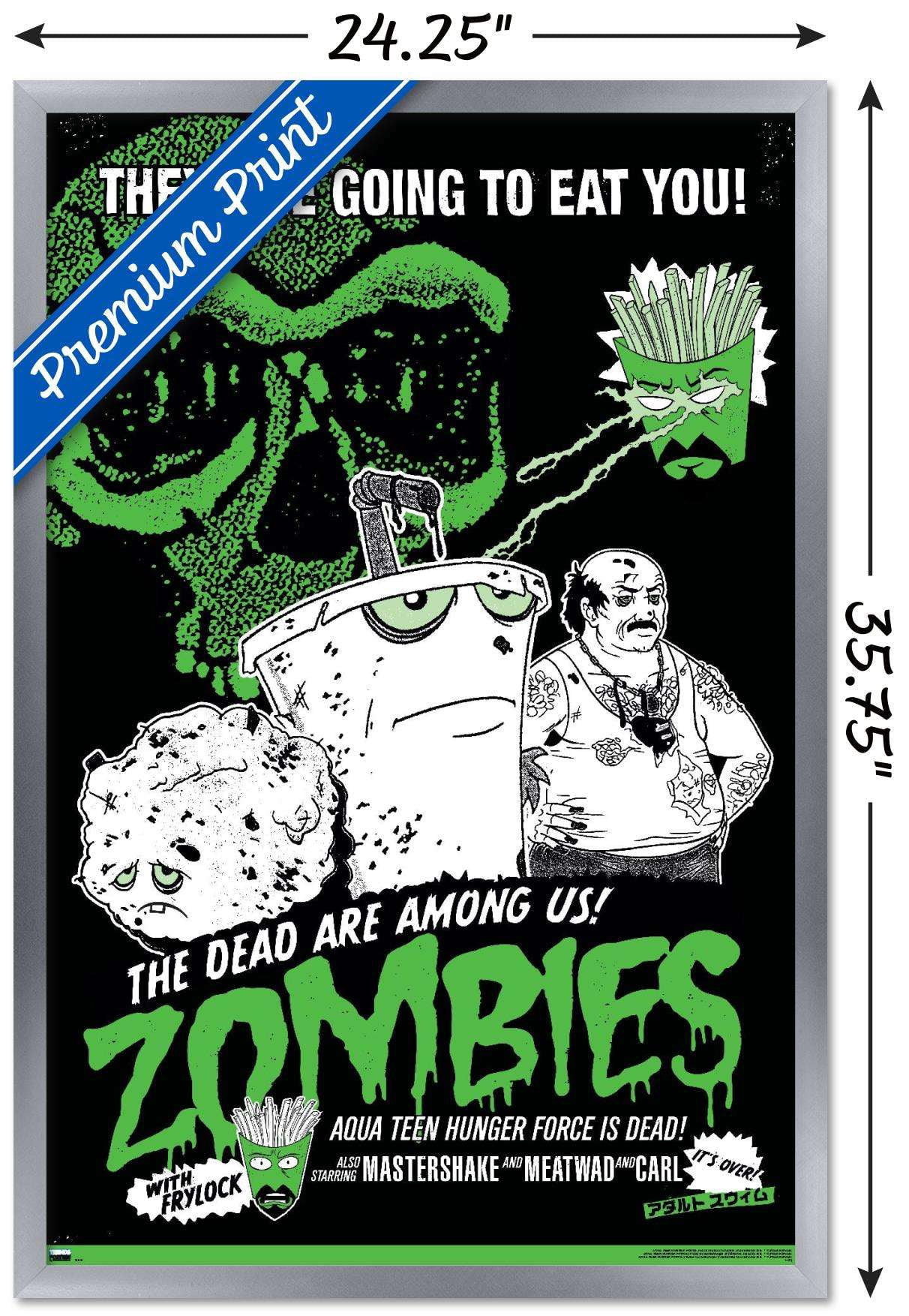 Aqua Teen Hunger Force - Zombies Wall Poster, 22.375" x 34", Framed