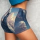 thumbnail image 4 of Fotbe Cloud Wolf Shorts Sin Costuras – Shorts Deportivos de Cintura Alta para Mujer, Elásticos para Gimnasio, Yoga, Running o Ciclismo-Large, 4 of 8