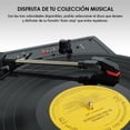 thumbnail image 3 of Tocadiscos Vinilo Vintage Akane Bluetooth Estéreo Tornamesa 3 Velocidades, 3 of 10
