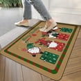 thumbnail image 6 of Vintage Cute Gnome Pattern Kitchen Mat Christmas Door Mat Indoor Thanksgiving Floor Mat Kitchen Mat Non Slip Scratch Absorbent Snow Kitchen Mat Door Mat 30" X 17" Crystal Velvet, 6 of 6