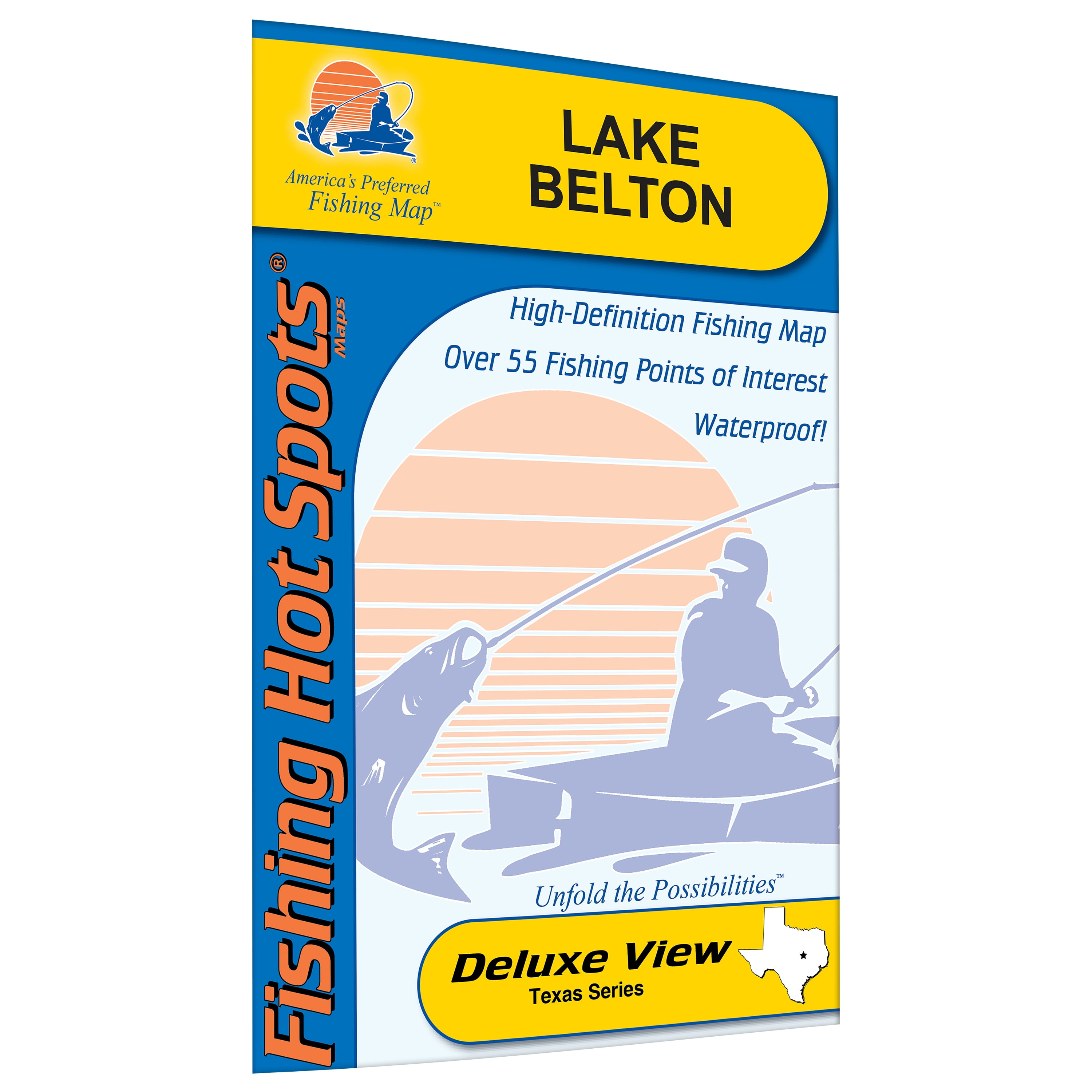 Belton Fishing Map, Lake