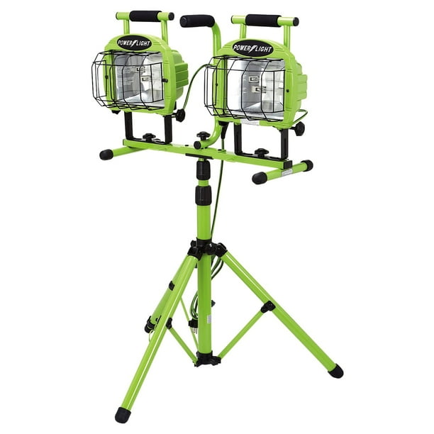 Designers Edge L5502SW 1400 Watt Green TwinHead Adjustable Work Light