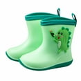 thumbnail image 4 of Fesfesfes Toddler Kids Non-slip Waterproof Rain Boots,Unisex Boy Girl Comfortable Lightweight Rubber Rain Shoes,Multiple Cute Styles Casual Footwear,For Outdoor Rainy Day Indoor Wear(Pink,4-5 Years), 4 of 6