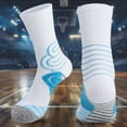 thumbnail image 2 of Xijirk Athletic Crew Socks Cushioned Arch Support Running Sports Socks Size:M, 2 of 5